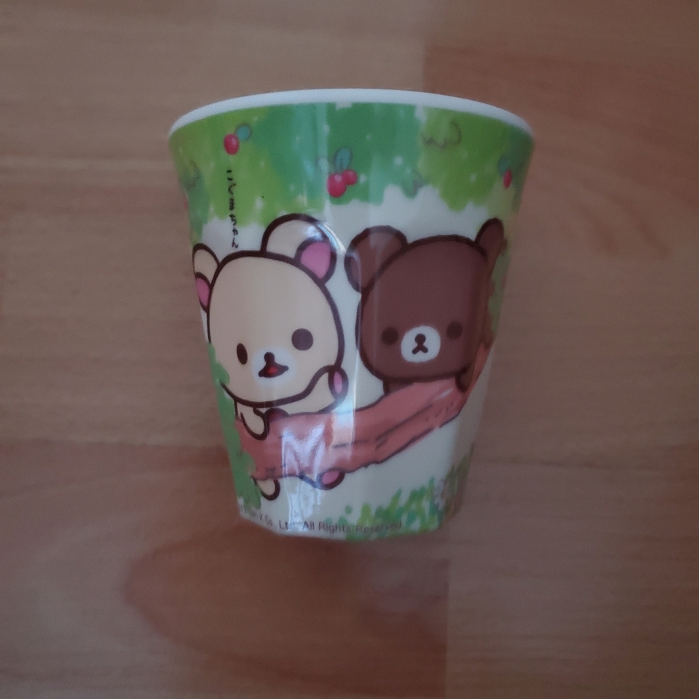 BNWOT San-X Rilakkuma in the forest kawaii melamine mini plastic mug cup